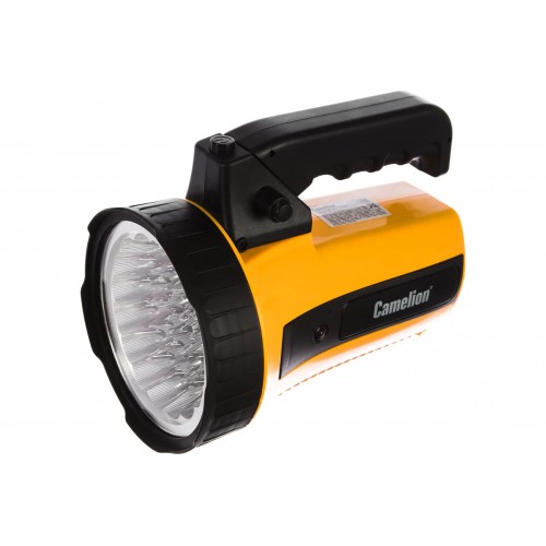 Фонарь светодиодный аккумуляторный Жёлтый, 35 LED, 220В, 6В 4Ач, Пластик, коробка LED29315 Camelion