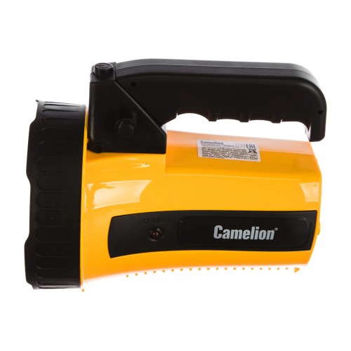 Фонарь светодиодный аккумуляторный Жёлтый, 35 LED, 220В, 6В 4Ач, Пластик, коробка LED29315 Camelion