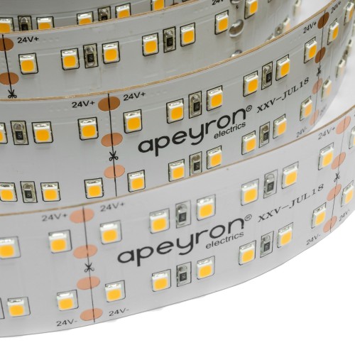 Лента светодиодная 24В, 41Вт/м, 2835 240 светодиодов/метр, 6400K, IP20, ширина 30мм, длина 5 метра APEYRON Фото №3