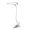 ULM-D602 10W/3000-6000K/DIM WHITE Светильник настольный светодиодный «прищепка». Сенсорный выключатель. Диммер. Белый. TM Uniel