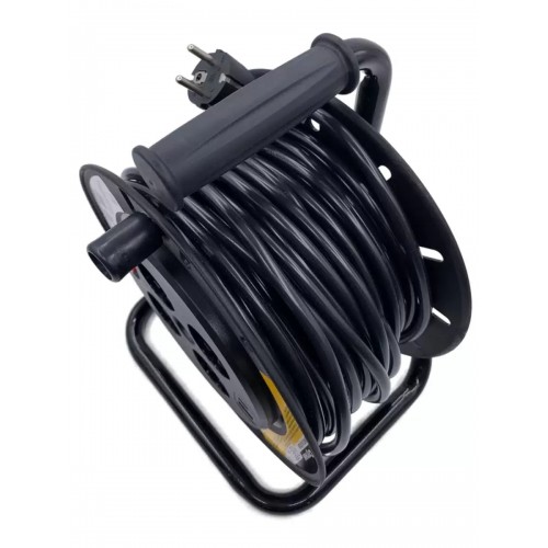 Удлинитель на катушке УСК 3*1.5 мм/30м с заземлением, USB, Спутник