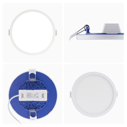 Панель светодиодная встраиваемая круглая 10Вт, 220В, 4500K, 800Лм, диаметр 120x85мм, алюминиевый корпус APEYRON Фото №13