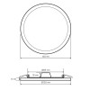 Панель светодиодная встраиваемая круглая 10Вт, 220В, 4500K, 800Лм, диаметр 120x85мм, алюминиевый корпус APEYRON Фото 14