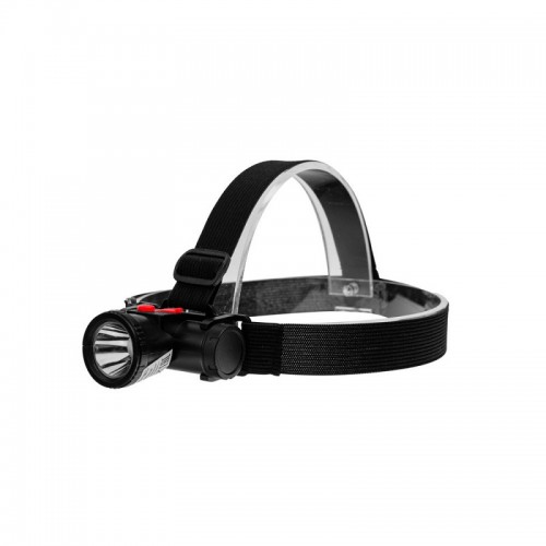 Фонарь светодиодный аккумуляторный налобный Черный, 1Вт XPE LED, 3,7В, 3 режим, Micro-USB, Пластик, коробка LED53415 ULTRAFLASH
