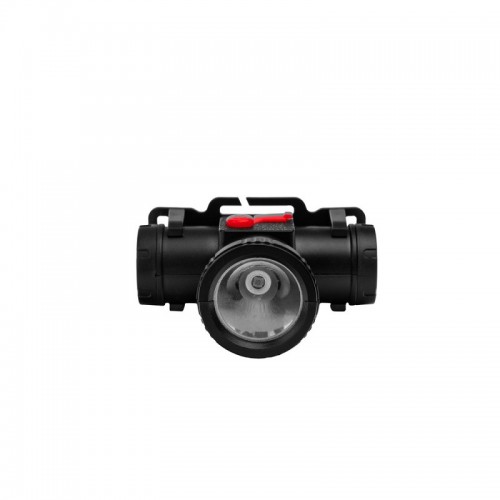Фонарь светодиодный аккумуляторный налобный Черный, 1Вт XPE LED, 3,7В, 3 режим, Micro-USB, Пластик, коробка LED53415 ULTRAFLASH