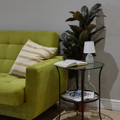 Светильник настольный декоративный под лампу Е14, 40Вт, механический выключатель, Светло-серый UML-B301 E14 LIGHT GREY Uniel