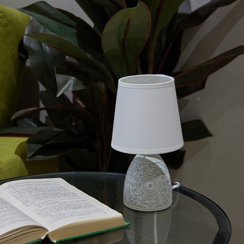 Светильник настольный декоративный под лампу Е14, 40Вт, механический выключатель, Светло-серый UML-B301 E14 LIGHT GREY Uniel