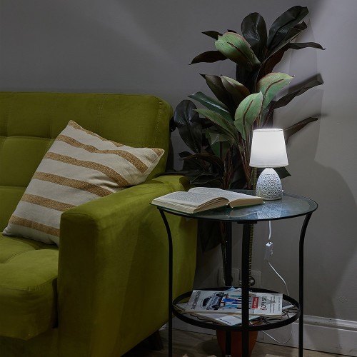 Светильник настольный декоративный под лампу Е14, 40Вт, механический выключатель, Светло-серый UML-B301 E14 LIGHT GREY Uniel