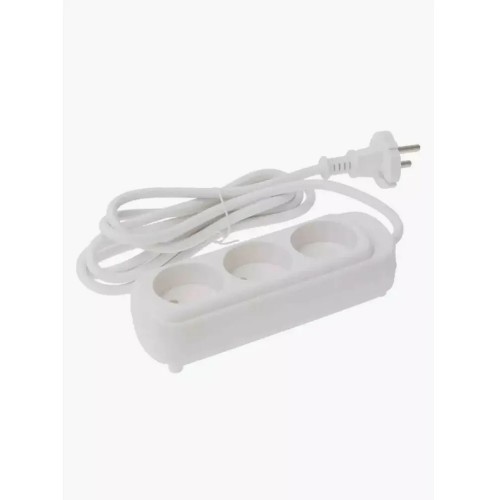 Удлинитель бытовой 3 гнезда, без заземления, 10А, длина 5 метра УК-203 Спутник