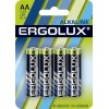 Батарейка щелочная LR6 BL-4 Alkaline ERGOLUX