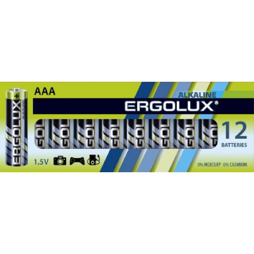 Батарейка щелочная LR03 BL-12 Alkaline ERGOLUX