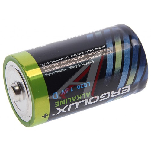 Батарейка щелочная LR20 BL-2 Alkaline ERGOLUX