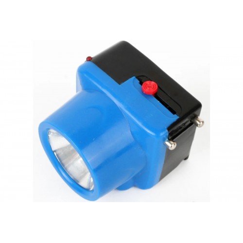Фонарь светодиодный аккумуляторный налобный Голубой, 1Вт LED, 220В, 2 режима, Пластик, коробка LED5375 ULTRAFLASH