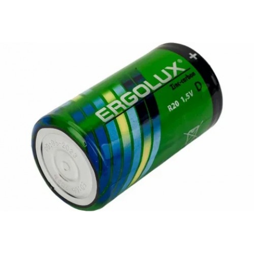 Батарейка солевая R20 SR-2 ERGOLUX