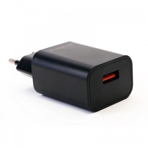 Сетевой адаптер ELX-РA01P-C02 ПРОМО (1USB, 100-220В, 5V/2А, Черный, Пакет) ERGOLUX