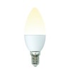 Лампа светодиодная свеча 6Вт, C37, E14, 3000K, 220В PLM11WH Multibright Uniel