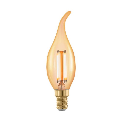 Лампа светодиодная филамент 5Вт, CW35, E14, Золотистый, 220В GLV21GO свеча на ветру  Vintage Uniel Фото №1