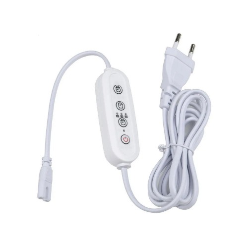 Таймер для фито светильника 1500Вт, 220В, длина 2 метра, с вилкой, с разъемом L, N, UST-E32 WHITE 2М Uniel