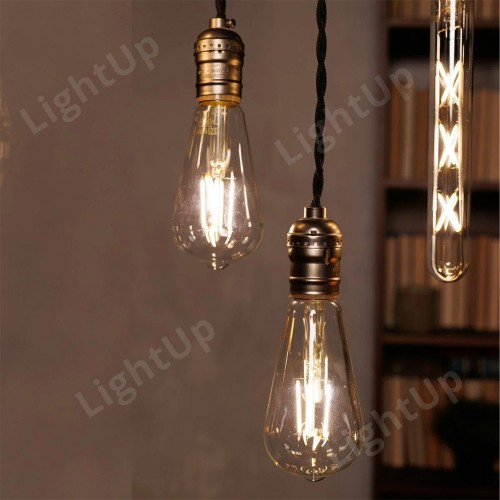 Лампа светодиодная филамент 9Вт, ST64, E27, 4000K, Прозрачный, 230В deco In Home