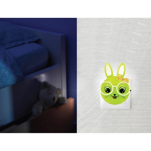 Ночник светодиодный 220В с выключателем "Зайцы очкарики" NL-241 Camelion Фото №4