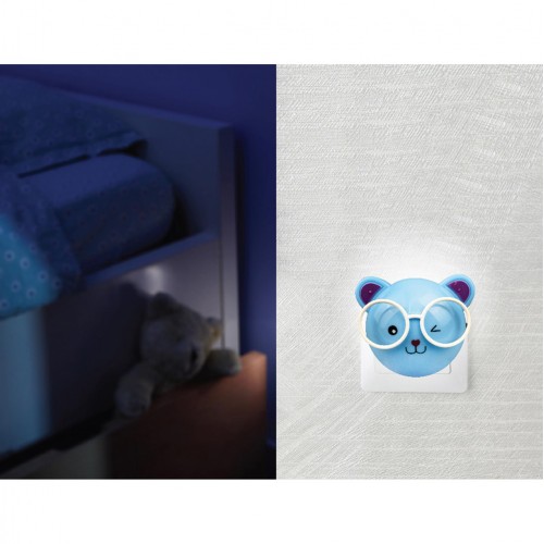 Ночник светодиодный 220В с выключателем "Медведи-очкарики" NL-242 Camelion