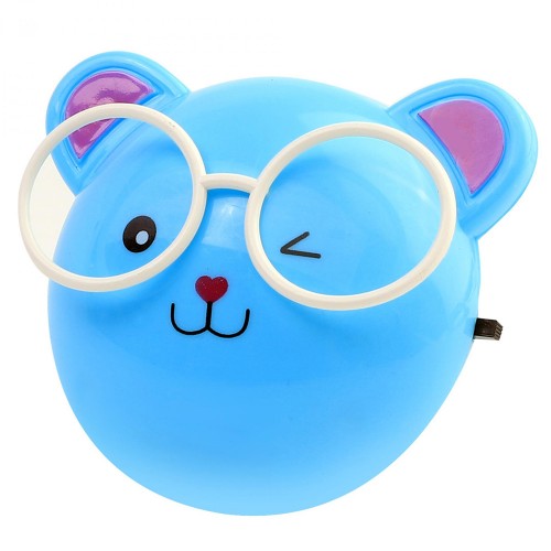 Ночник светодиодный 220В с выключателем "Медведи-очкарики" NL-242 Camelion