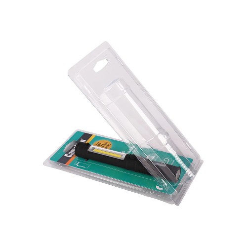 Фонарь светодиодный автомобильный Чёрный, COB 1 LED + 1Вт LED, 3xR03, Пластик, магнит, клипса, блистер LED51521 Camelion