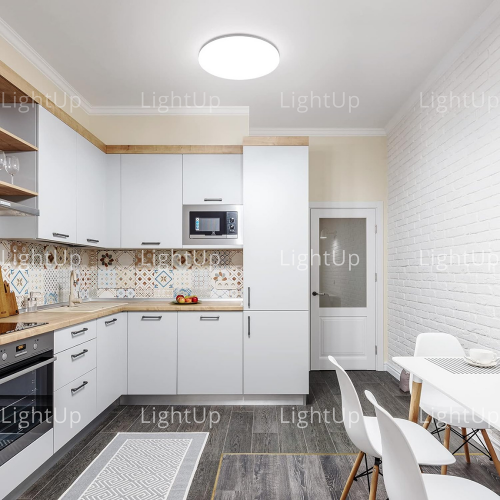 Светильник влагозащищённый светодиодный 18Вт, 220В, 5000К, круглый, Белый LE LED BL LEEK