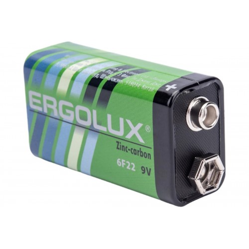 Батарейка солевая 6F22 SR-01 ERGOLUX