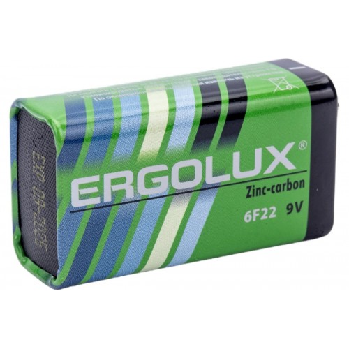Батарейка солевая 6F22 SR-01 ERGOLUX