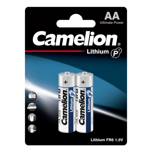 Батарейка литиевая Lithium BL2 FR6 (FR6-BP2, батарейка,1.5В) Camelion