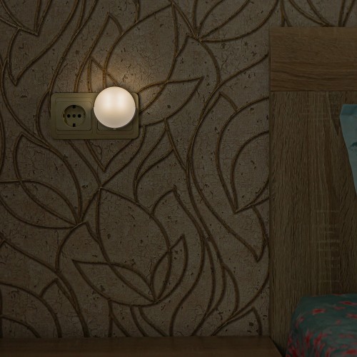 Светильник-ночник с фотосенсором (день-ночь), Белый. DTL-316 Круг/White/Sensor Uniel