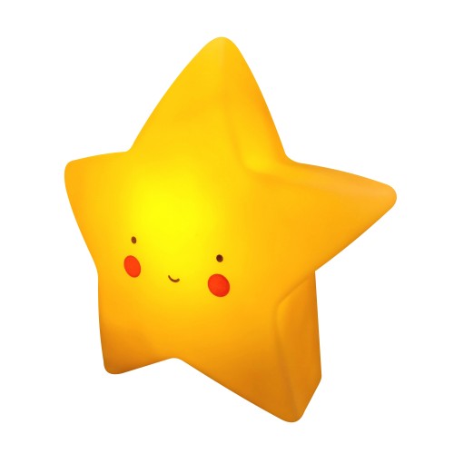 Ночник светодиодный "Звезда", желтый, 3хLR44, акрил, 53х137х145мм APEYRON