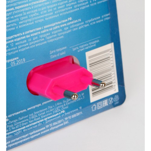 Ночник светодиодный 220В с выключателем "Фонарик" NL-170 Camelion Фото №3