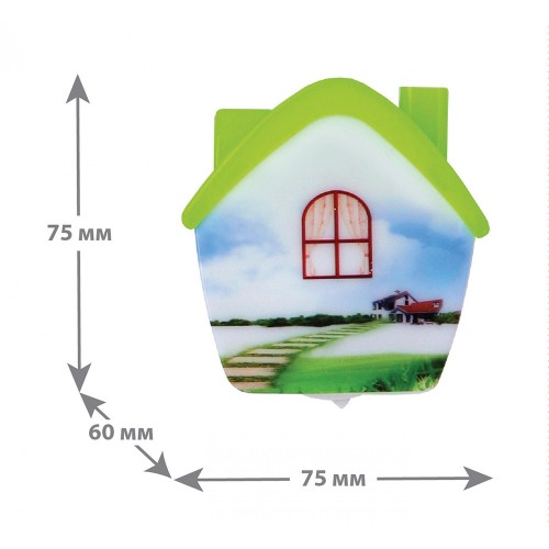 Ночник светодиодный 220В с выключателем "Домик" NL-173 Camelion