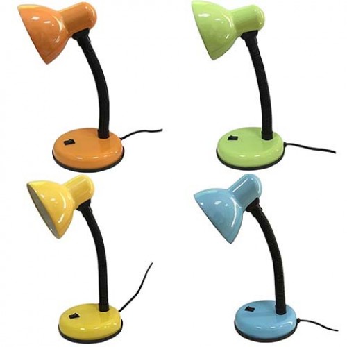 Светильник настольный на подставке 220В, E27, цвет в ассортименте: Оранжевый/Зелёный/Жёлтый/Голубой REV Ritter