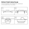 Панель светодиодная накладная, квадратная, 20Вт, 4500K, 1600Лм, 170x170мм, алюминиевый корпус APEYRON Фото 10