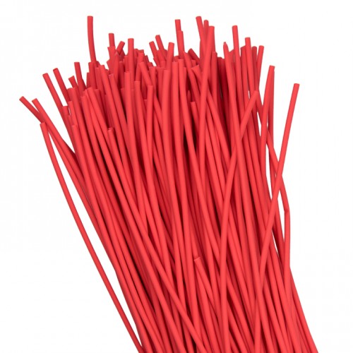 Трубка термоусаживаемая ТУТ 2/1мм Красная, в отрезках длиной 1 метр PROxima EKF