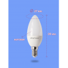 Лампа светодиодная свеча 10Вт, C37, E14, 6000K, 220В Спутник Фото 2