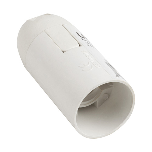 Патрон E14 пластиковый, подвесной, термостойкий, Белый ULH-01-E14-Plastic Uniel