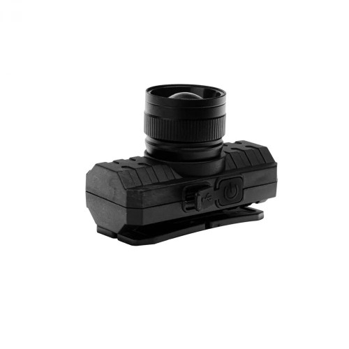 Фонарь светодиодный аккумуляторный налобный Черный 3Вт, 3,7В, XPE, ZOOM, 3 режима, Type-C, бокс LED53779 Camelion