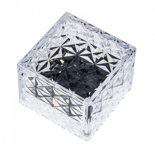 USL-F-172/PT050 ICECUBE Садовый светильник на солнечной батарее. 4 светодиода. Теплый белый свет. 1*АА Ni-Mh аккумулятор в/к. IP44. TM Uniel