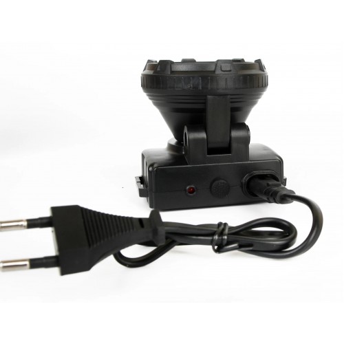 Фонарь светодиодный аккумуляторный налобный Чёрный, 7 LED, 220В, 2 режима, Пластик, коробка LED5362 ULTRAFLASH