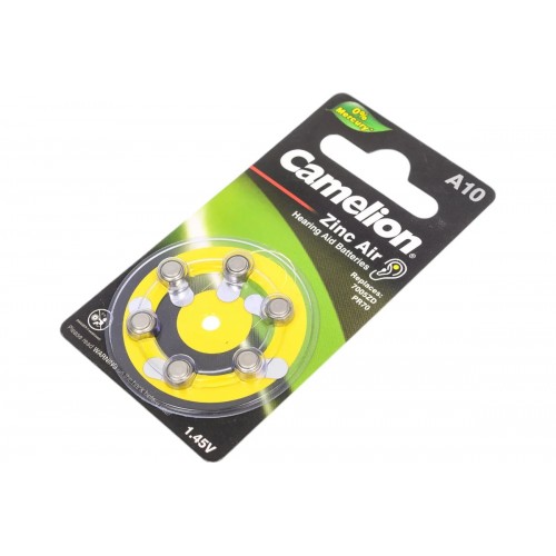 Батарейка для слуховых аппаратов ZA10 BL-6 Camelion