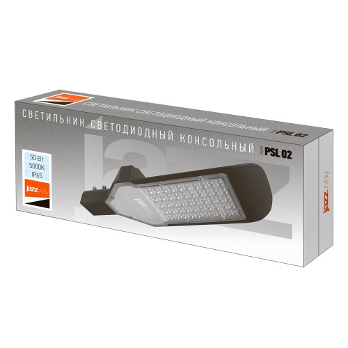 Светильник уличный светодиодный 50Вт, 85-265В, 5000K, IP65 PSL 02 50W JAZZWAY
